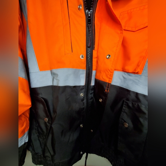 ML Kishigo Ripstop Unisex Lined Utility Bomber Jacket Size Medium - Picture 14 of 14